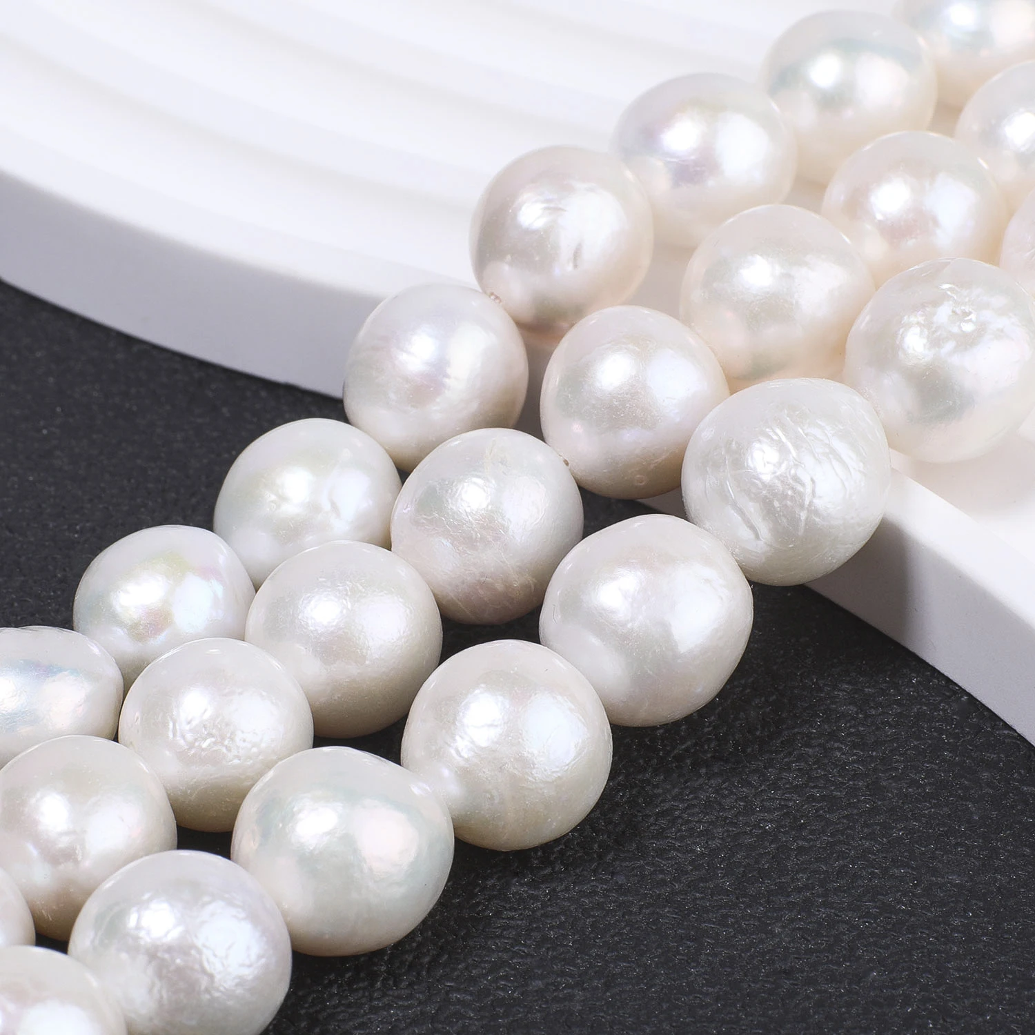 13-14mm Natural Edison Pearl Beads 2pcs Round Loose Beads For DIY Jewelry Making Bracelet Necklace Parts Findings
