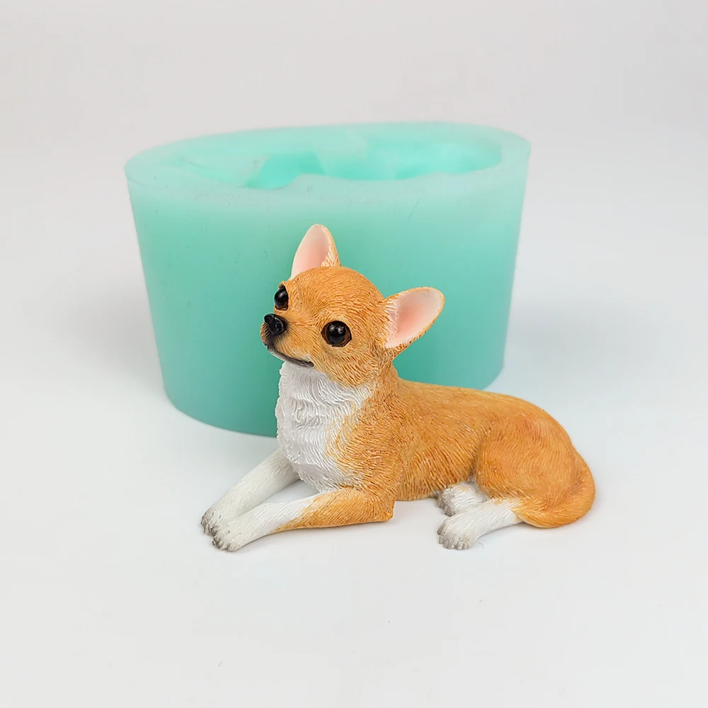 

PRZY Cute Dog Scented Candle Silicone Mould 3D Dog Puppy Handmade Soap Molds Chocolate Mold Clay Resin Mold DW0381