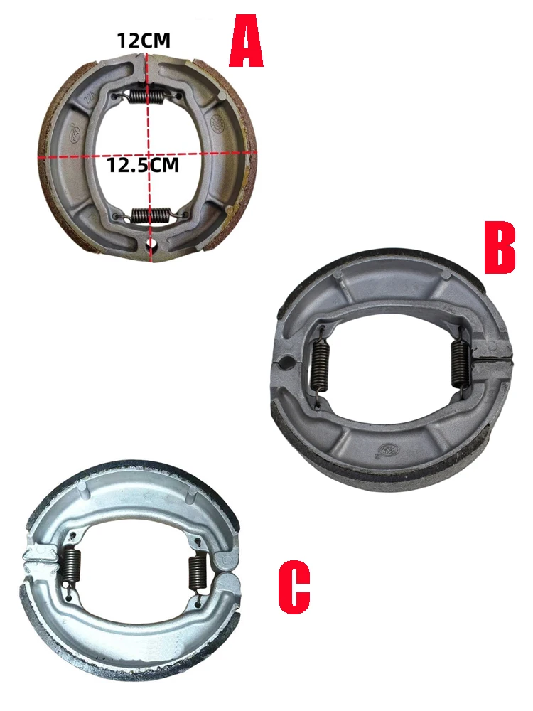 حذاء فرامل الدراجة النارية لـ Haojue Lifan Jialing Haojin Honda Sundiro Wuyang WH125 JH125 WY125 FXD125 CGL125 CG150 وسادات فرامل الطبل #6