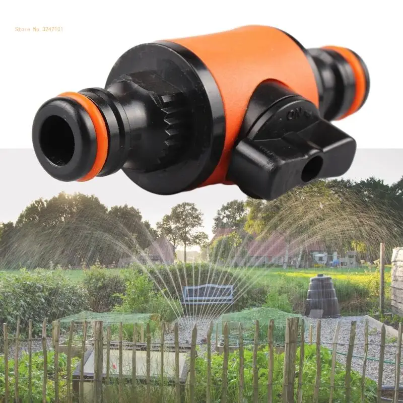 Agriculture Garden Hose Watering Irrigation Fitting Pipe Tubing Quick Connector Adapter with Shut-Off Valves Dropship