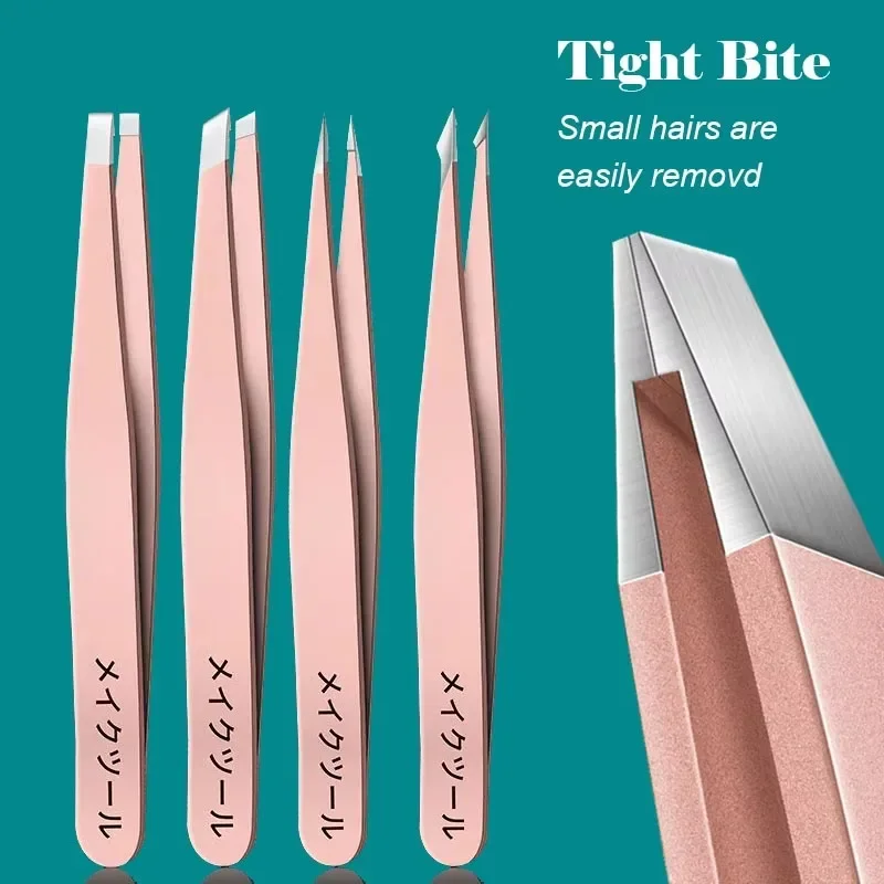 

2/4pcs Eyebrow Tweezers Set Professional Tweezers EyebrowsGreat Precision HairSplinter And Ingrown Hair Removal F