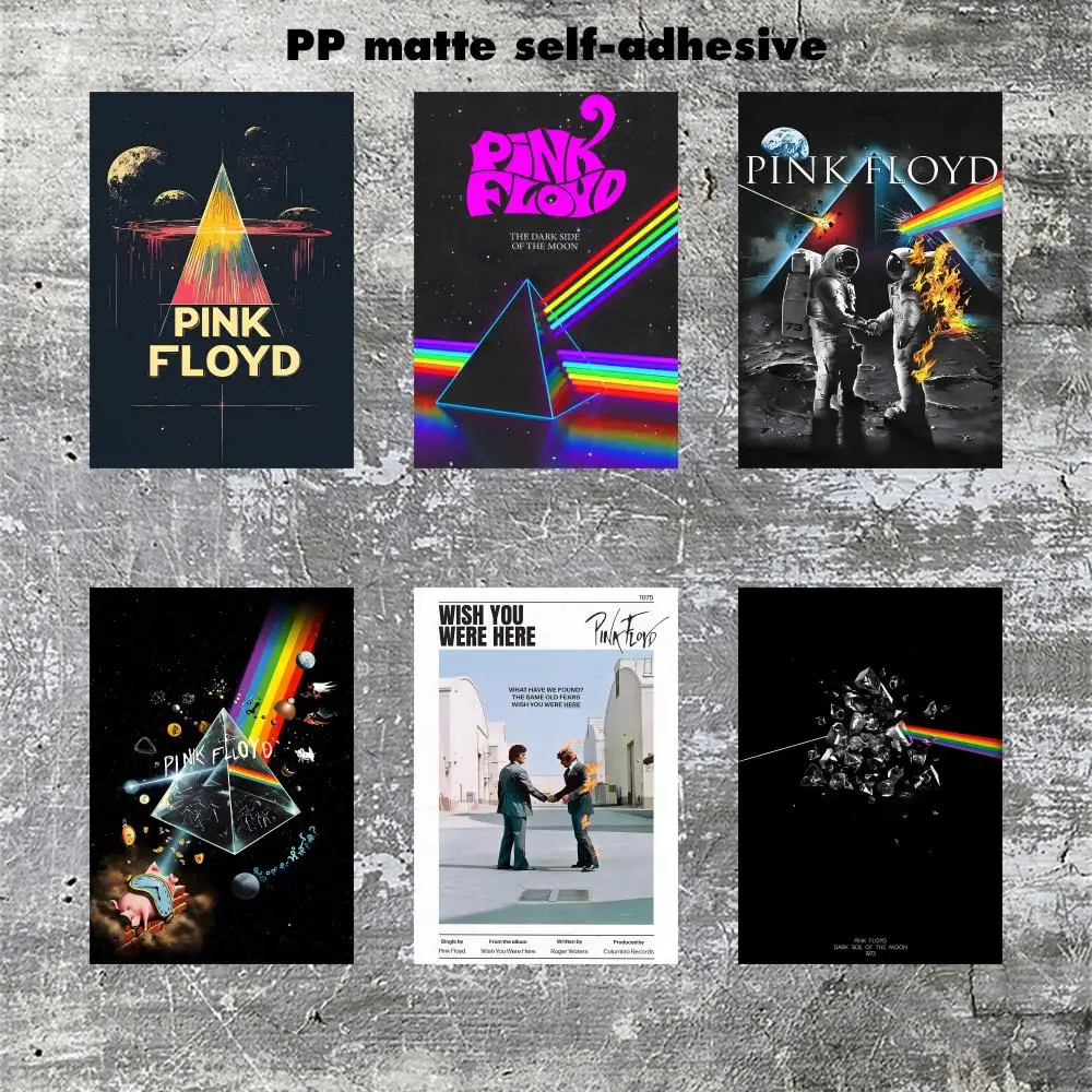P-Pink Floyd Band Poster Frameless poster pp Matte adhesive paper for Living room hallway bedroom