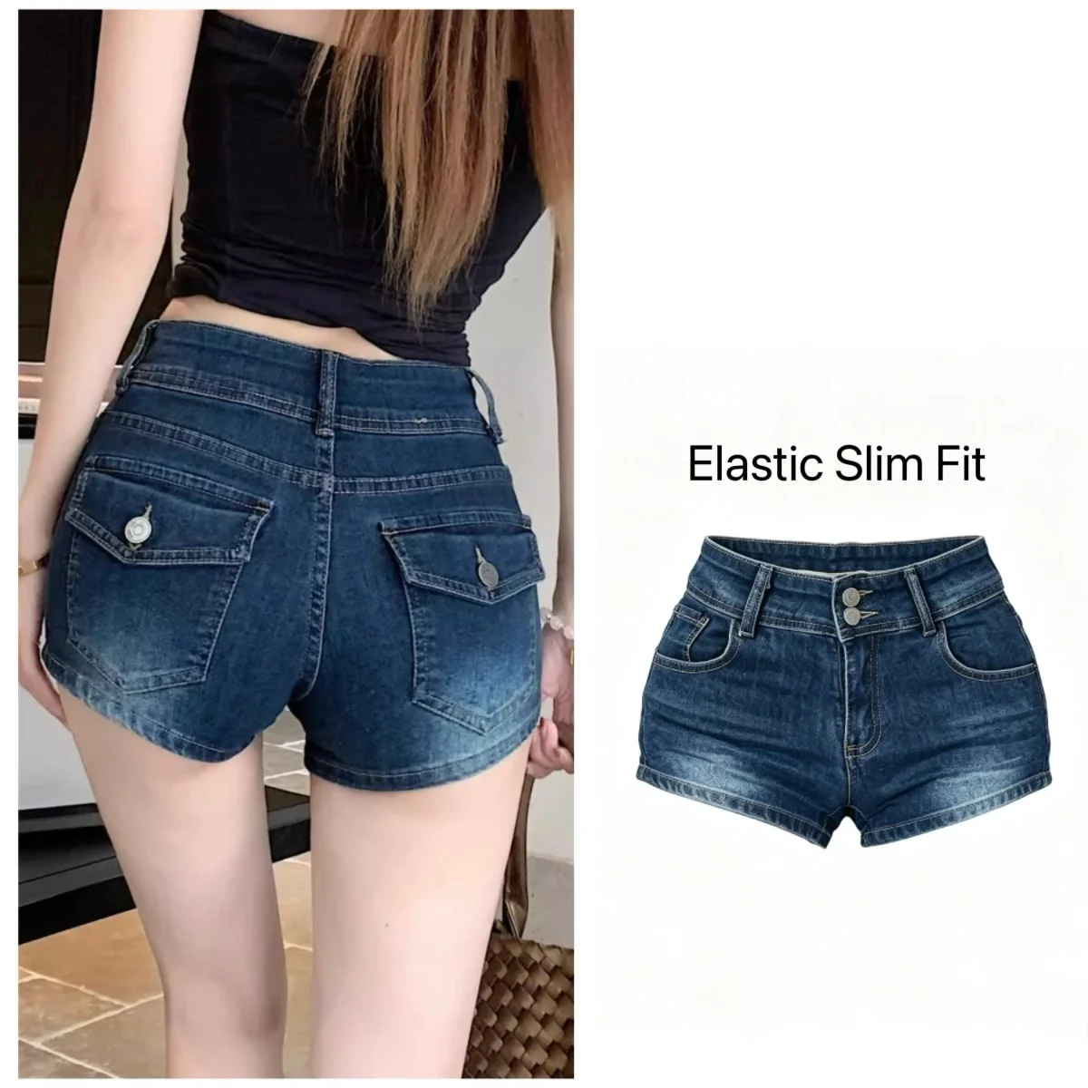 

Summer Ultra Short Stretch Women's Denim Shorts Hot Girl Design Short Jeans Korean Fashion Elegant Y2K Slim Low Waist Hot pants