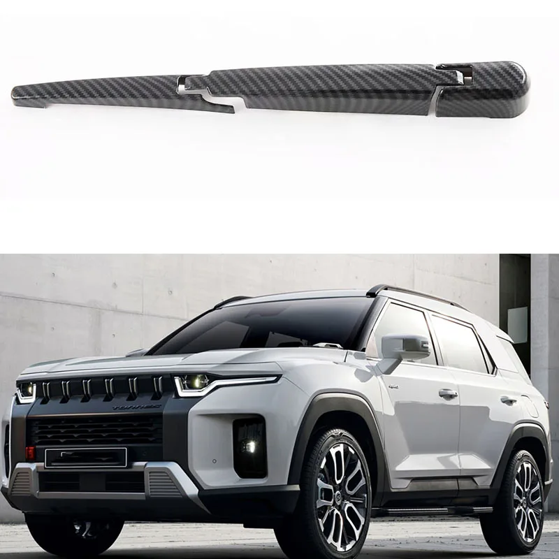 

ABS Chrome Rear Window Rain Wiper Covers Trims Car Styling Accessories For Ssangyong Torres 2022 2023