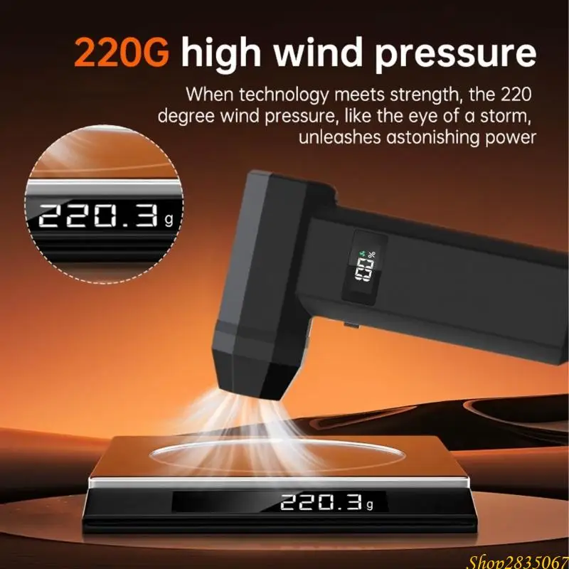 (1) منفاخ توربيني، منفاخ ثلج محمول قوي وعالي السرعة للسيارات، قوة قابلة للتعديل بـ 4 سرعات 831F #3