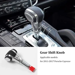 For Porsche Cayenne 2011-2017 Carbon Fiber Car Aircraft Gear Handle Car Accessories Automatic Gearbox Gear Shift Knob Lever