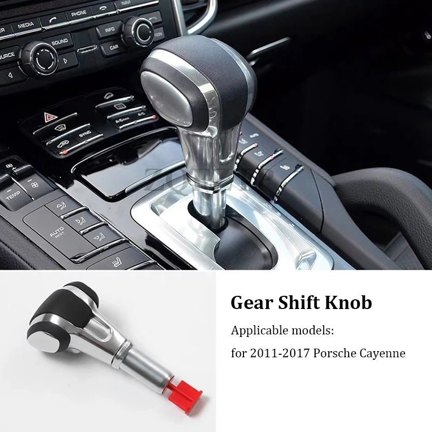 For Porsche Cayenne 2011-2017 Carbon Fiber Car Aircraft Gear Handle Car Accessories Automatic Gearbox Gear Shift Knob Lever