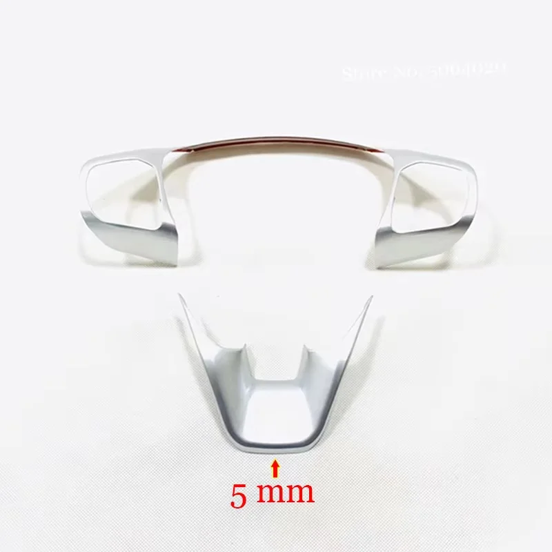 For Ford Puma 2019-2021 Accessories ABS Carbon fiber/Matte ST Car steering wheel trim control button frame Cover Styling