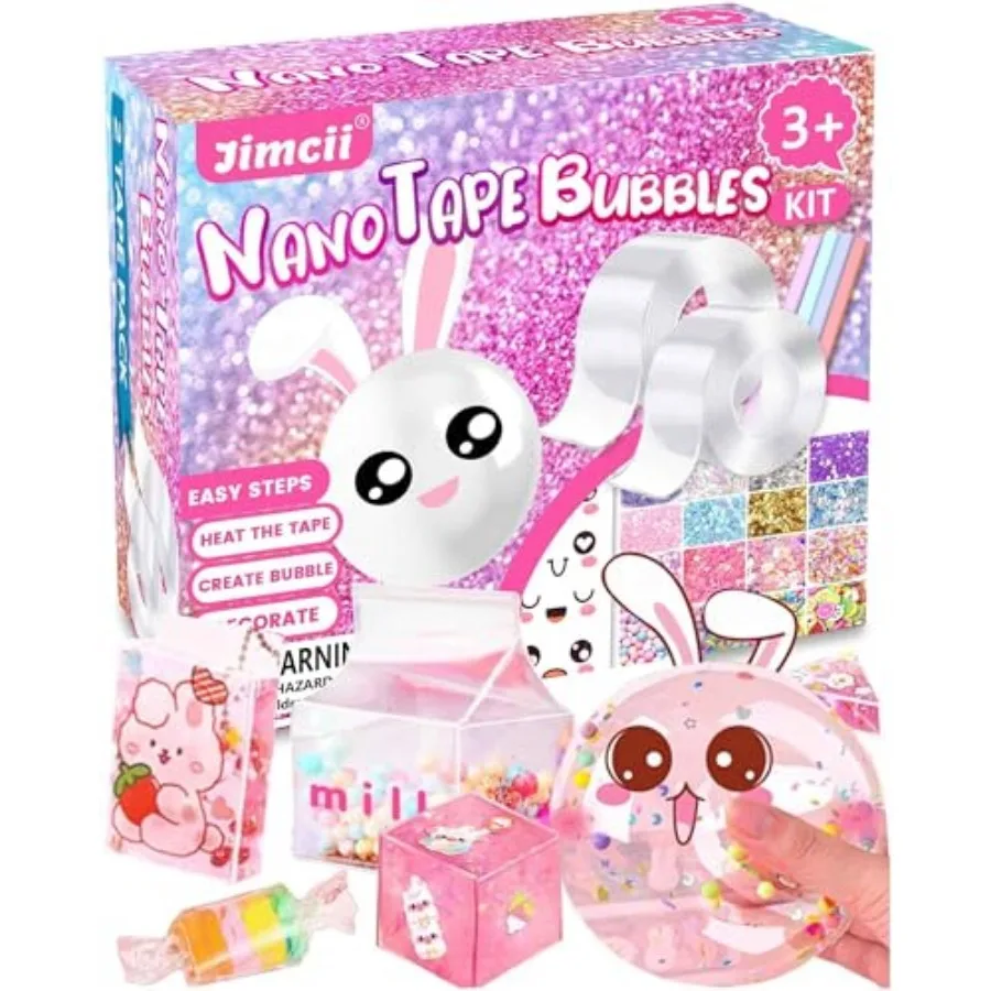 

Nano Tape Bubble Kit for,Nano Tape Squishy Maker Making Kit, Step by Step Video Tutorials
