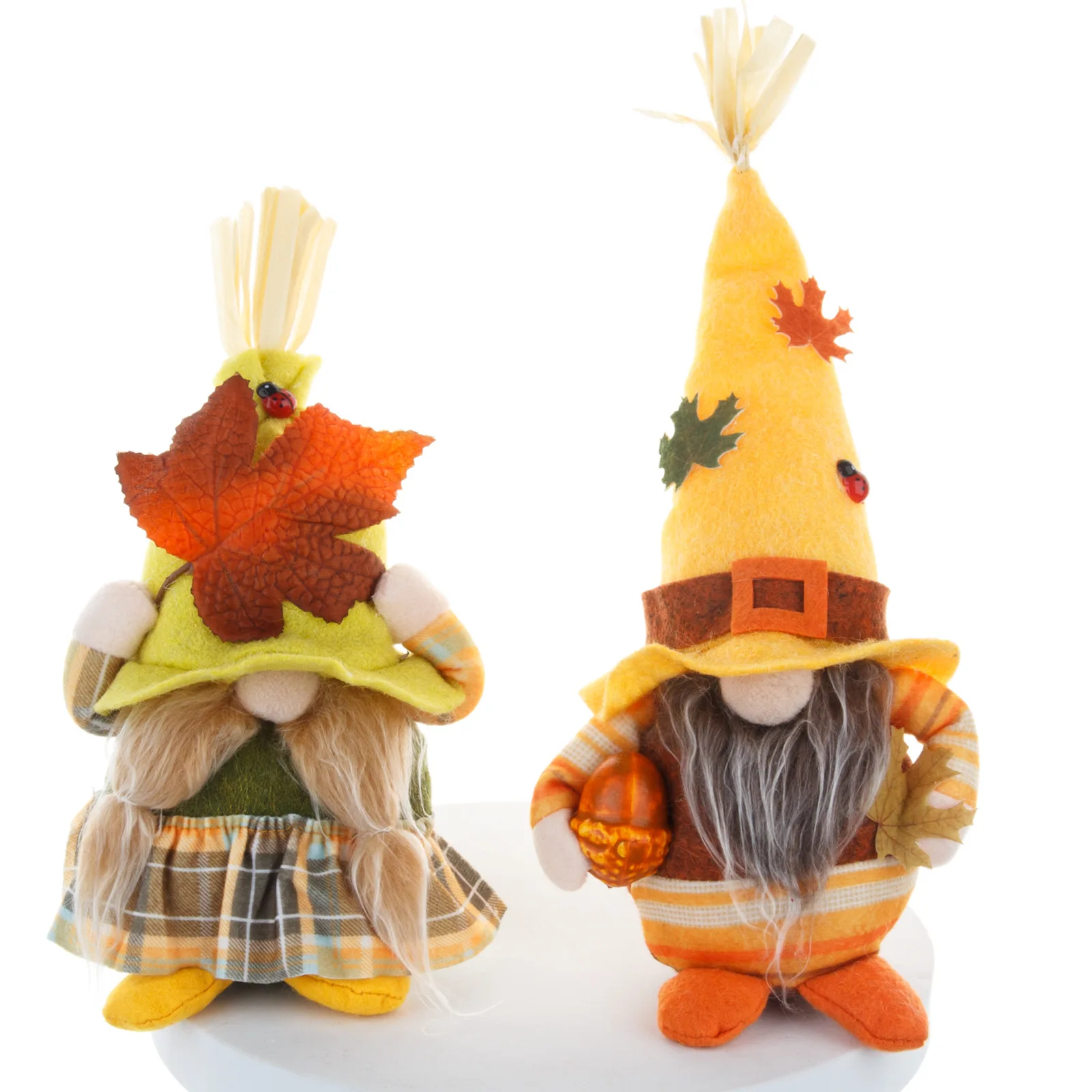 Nieuwe Herfst Oogstfeest Thanksgiving Decoratie Gezichtsloze Oudere Kobold Dwerg Beeldje Decoratie Ornament