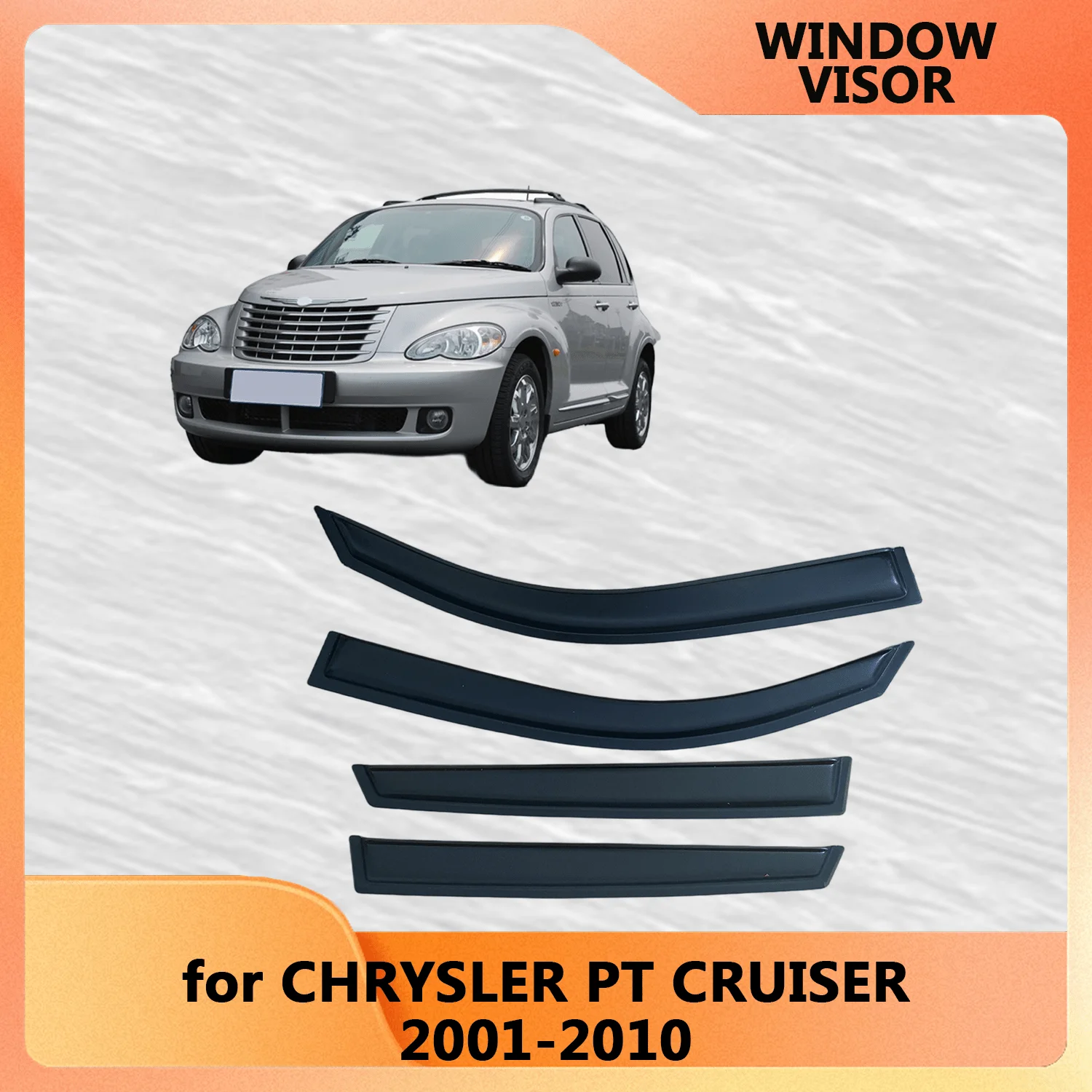 

Для Chrysler PT Cruiser 2001 2002 2003 2004 2005 2006 2007 2008 2009 2010 ветровые дефлекторы дождевики дверной козырек оконный козырек