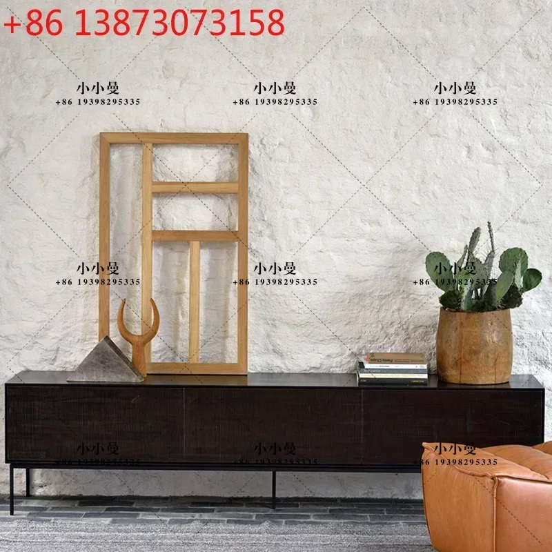 Nordic Burmese carving medieval surprise, hand-carved Italian simple TV cabinet