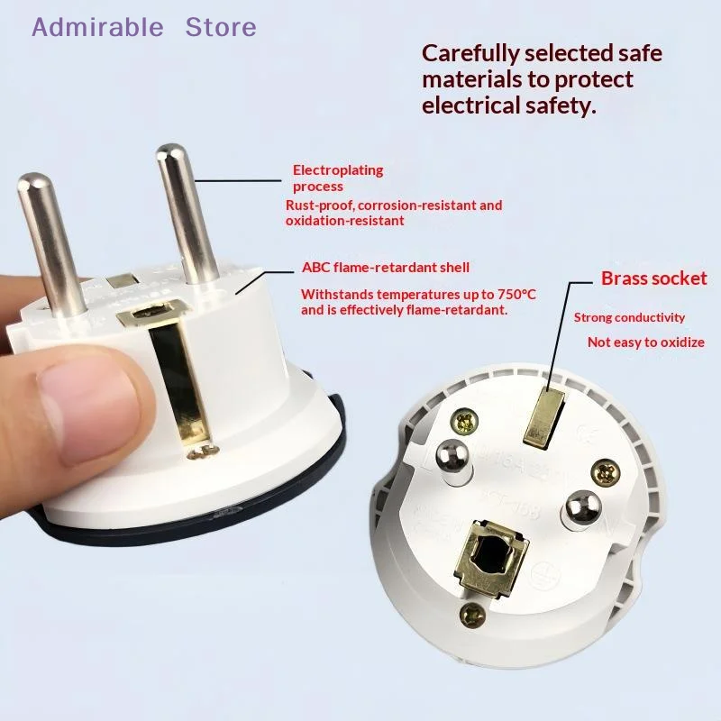[W]16A Universal EU Travel Adapter Euro Converter UK US AU To EU AC Power Socket