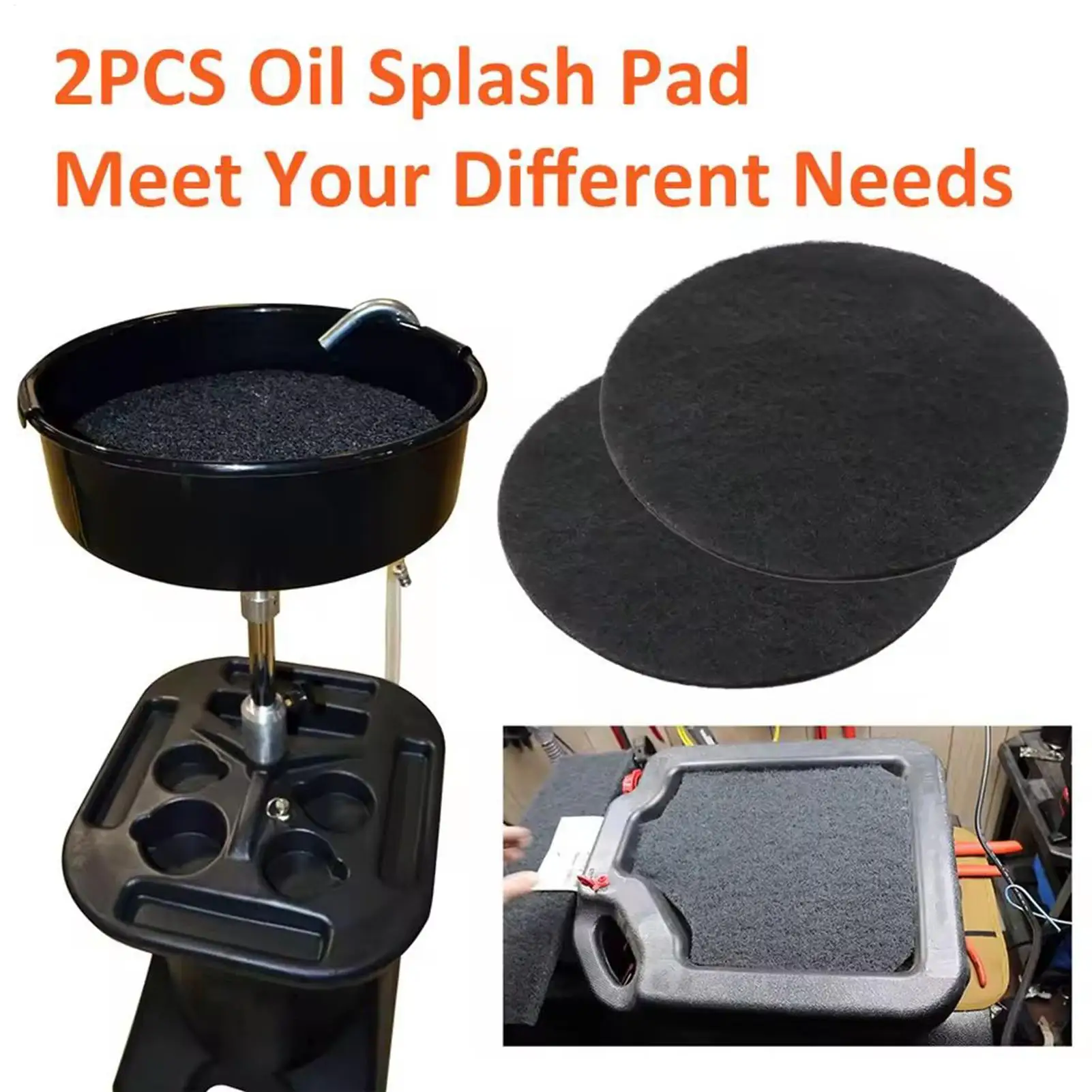 

Oil Splash Pad Drain Pan No Splatter Pad Highly Absorbent Floor Protector Under Car Oil Spill Mat For Repair Work Garage
