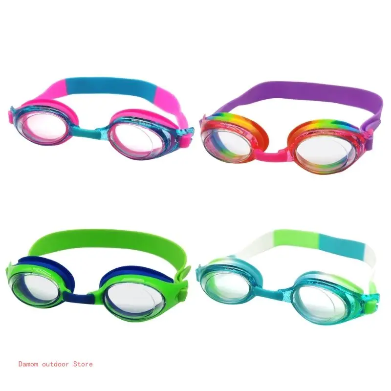 Anti-Fog UV Children No Leaking Flexible Strap Swim Goggles Eyewear