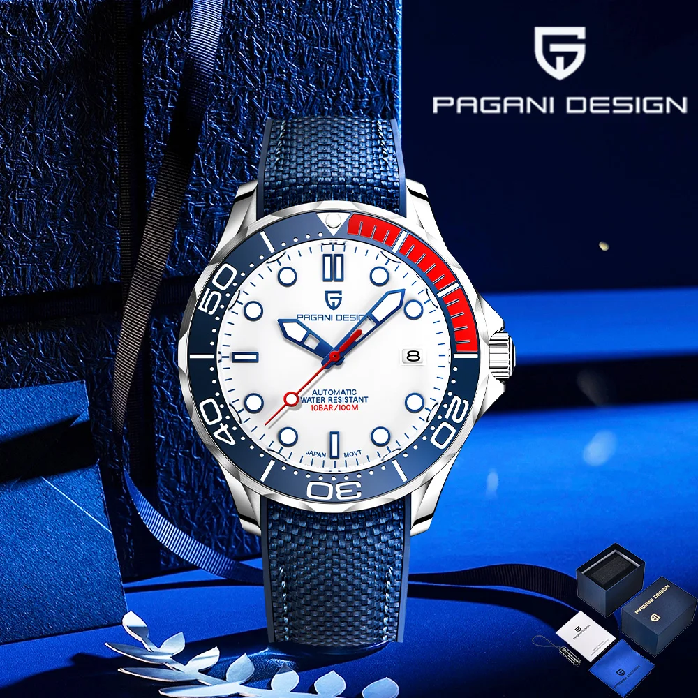 

2025Pagani Design Watch 007 Mechanical Luxury Men's Watch Sapphire Men's Watch Ceramic Bezel Stainless Steel date Watch gift Box