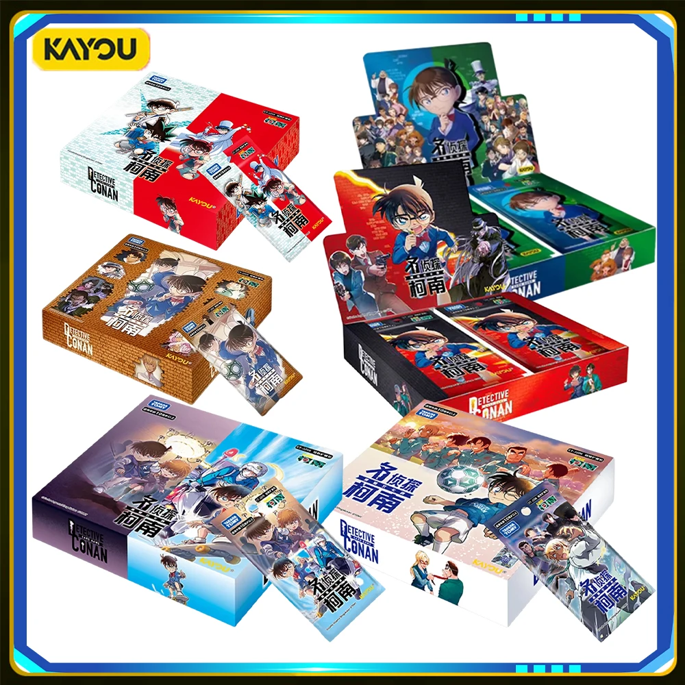 KAYOU Detective Conan TCG Expansion Packs Volume 1‑6 Anime Detective Battle Trading Hobby Collectible Cards Gift Toys