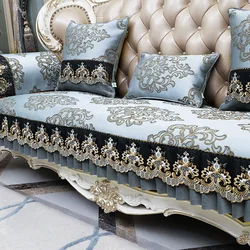 Nordic Style Sofa Cover Home Decoration Non-slip Cushion Living Room Embroidery Sofa Cover Jacquard Slipcover Couch Protector