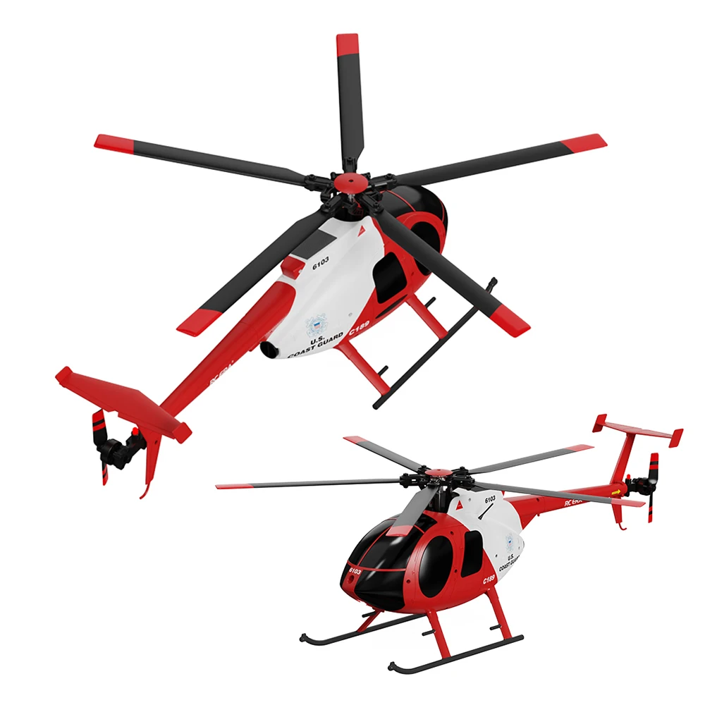 MD500 Defender /1:28 Scale of 2.4G 4CH RC 6 Axis Gyroscope Flybarless Altitude Helicopter RTF Dual Brushless