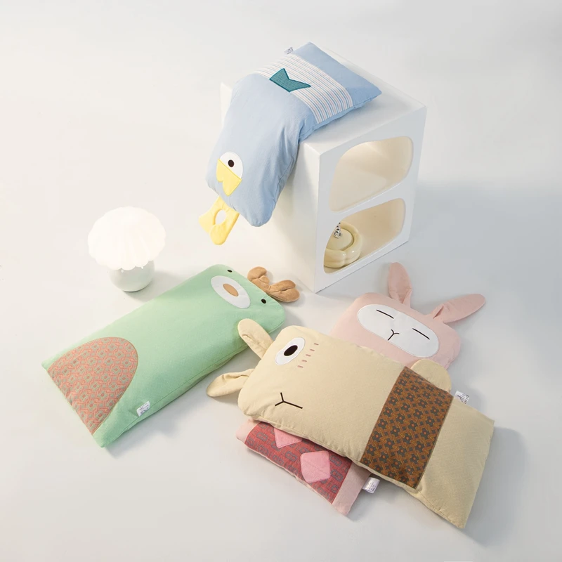 

Натуральная подушка из лущеного ячменя для комфортного сна, прямоугольная, из хлопковой ткани, для детей, для сна на животе, для качественного сна