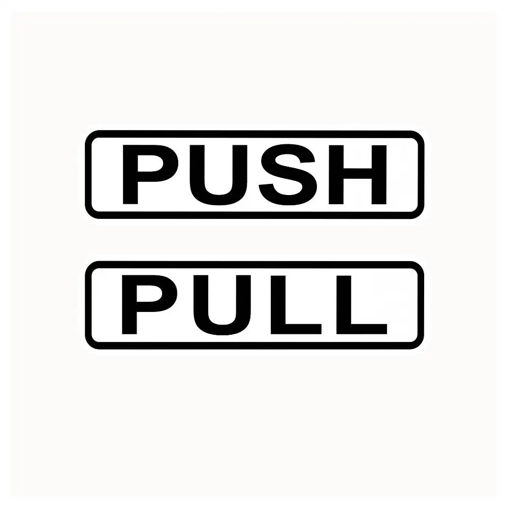 Push Pull Door Waterproof Stickers For Decorating Car Windows Motorcycles And Computers.