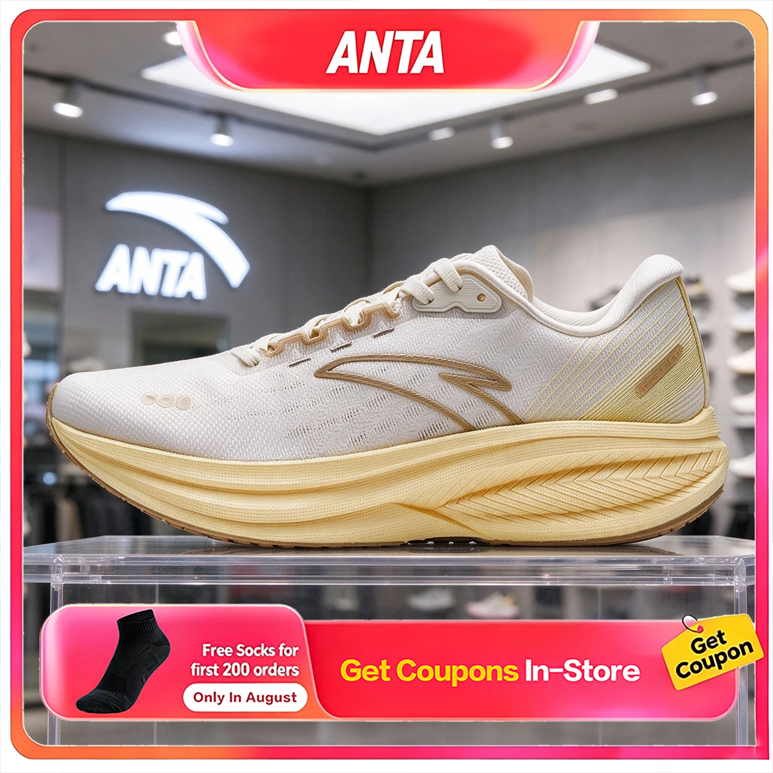 ANTA GUANJUN 3ST V3 Nitrogen Technology Cushioning Running Shoes New Style Women's Long Distance Training Sports Shoes
