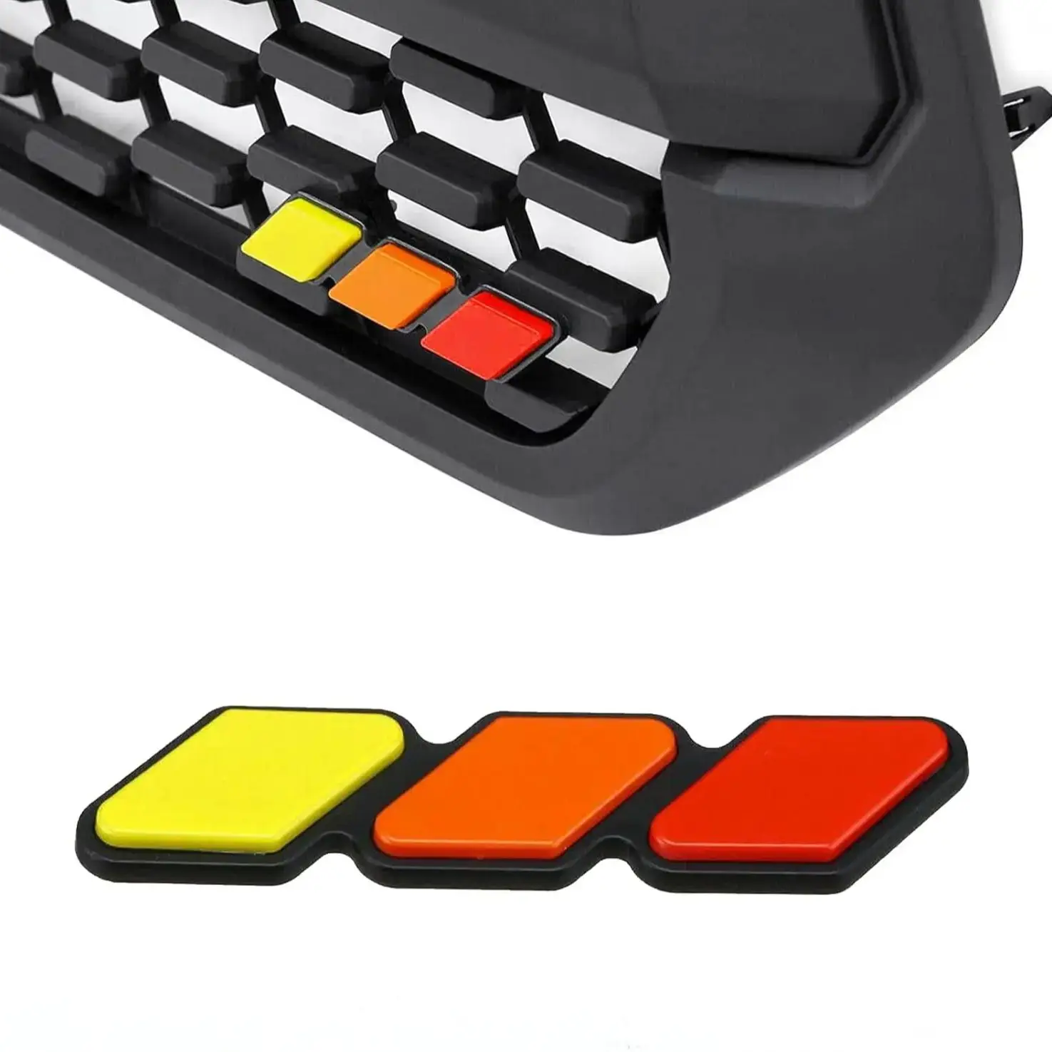 Emblème de Badge de calandre 3 couleurs, accessoire de voiture pour Tacoma Tundra 4runner TRD Highlande Rav4 CHR bande d'entrée d'air