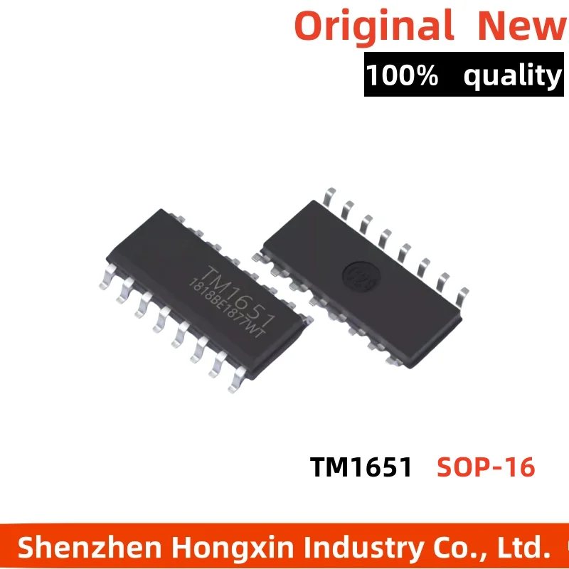 

10 piece NEW TM1651 SMT SOP-16 4X7 segment 7Key LED digital tube panel driver chip