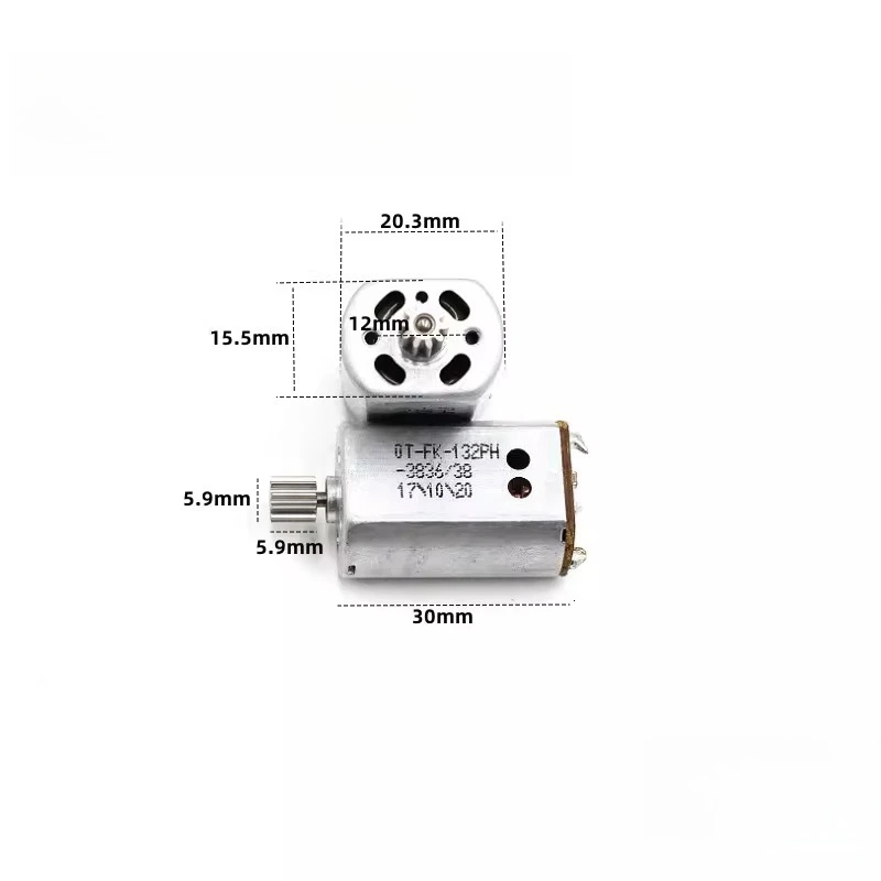 7.4V UAV Motor Accessories Spindle Motor OT-FK-132PH-3836/38 with 10-tooth Gear 2S