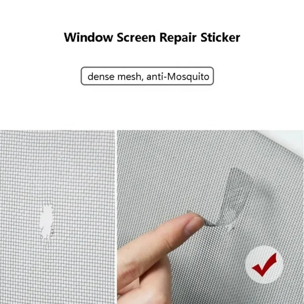 Self Adhesive Invisible Window Screen Repair Patch Anti Mosquito Mesh Sticker Door Window Broken Fly Screen Fast Repair Subsidy