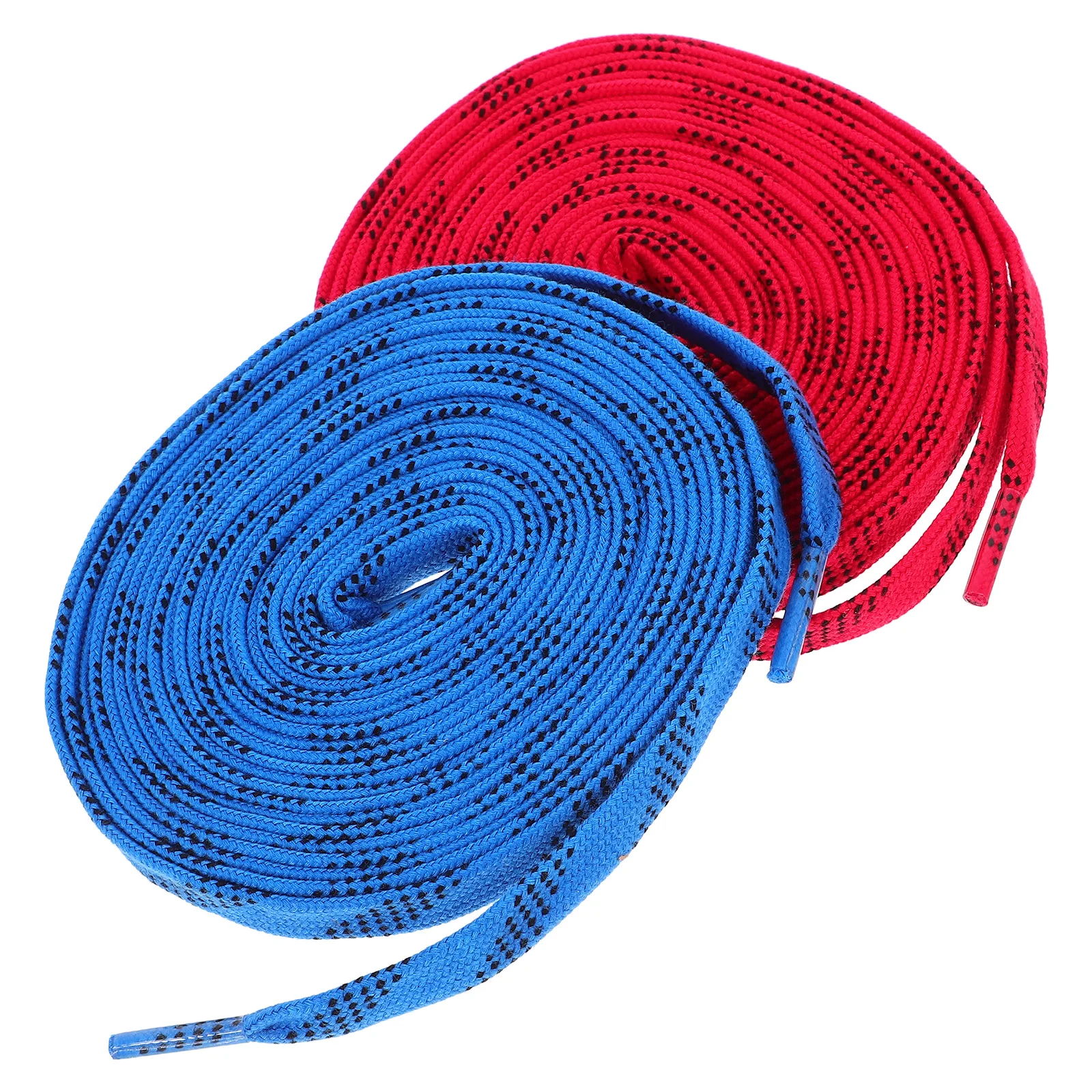 2Pairs هوكي الجليد أربطة أحذية مسطحة واسعة أربطة الحذاء للزلاجات الأسطوانة الشكل سكيت أحذية رياضية أحذية رياضية الأربطة الرياضية الملونة