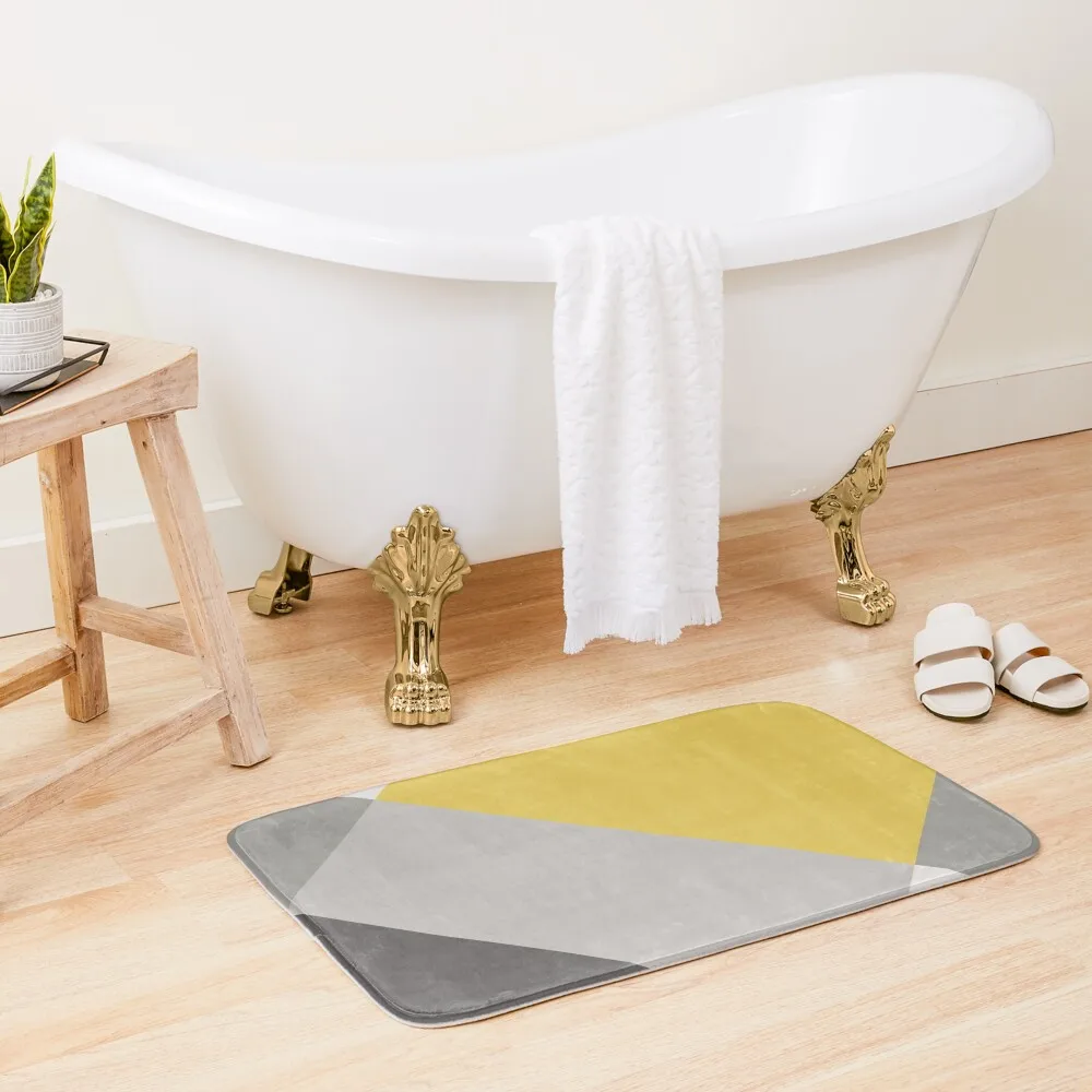 

Mustard & Grey Patchwork Bath Mat Set Ofs In The Bathroom Baths Bathroom Mat