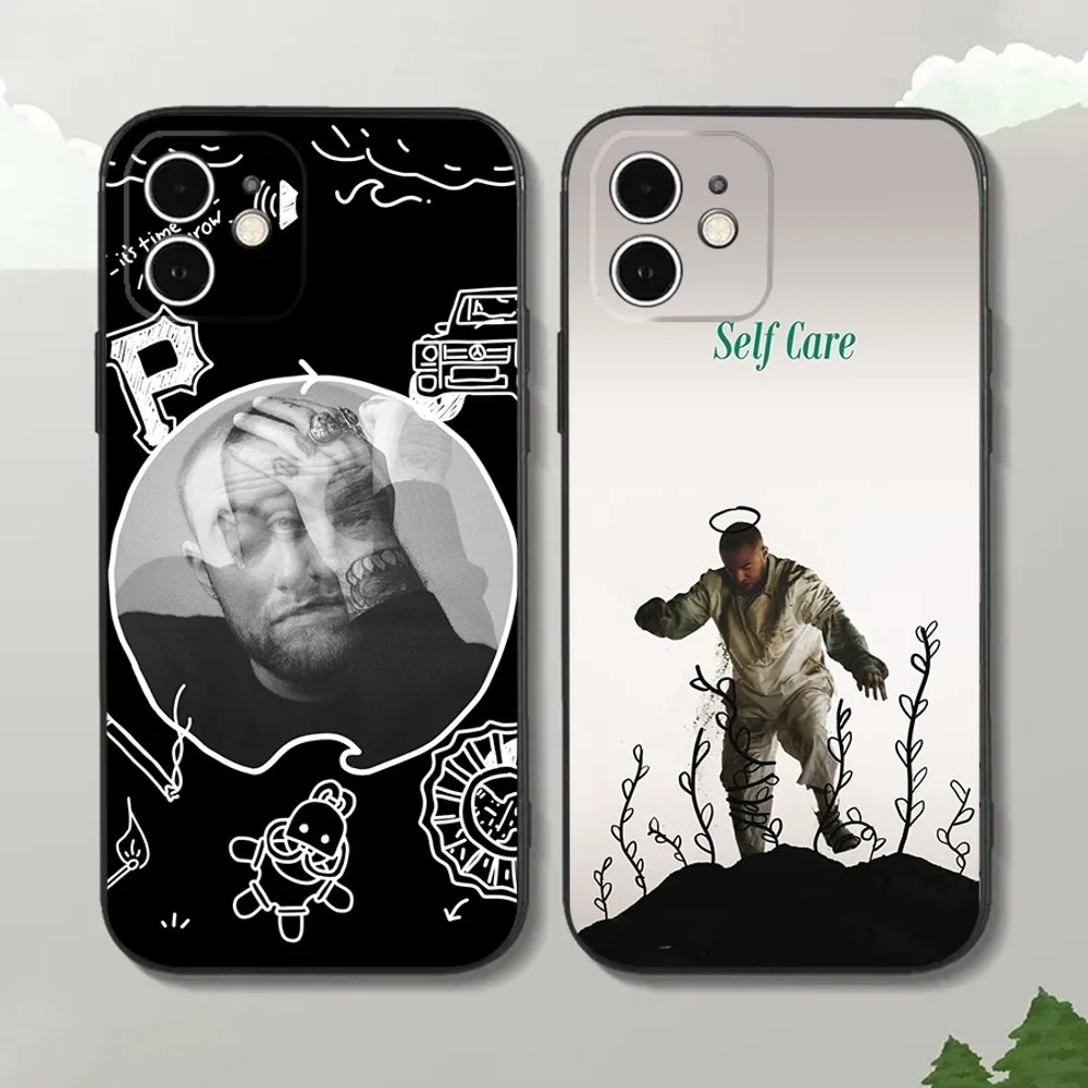 

Singer M-Mac M-Miller Phone Case For iPhone15,14,13,12 Mini 11 Pro XR,X,XS,MAX 7,8 Plus Silicone Cover Soft Black