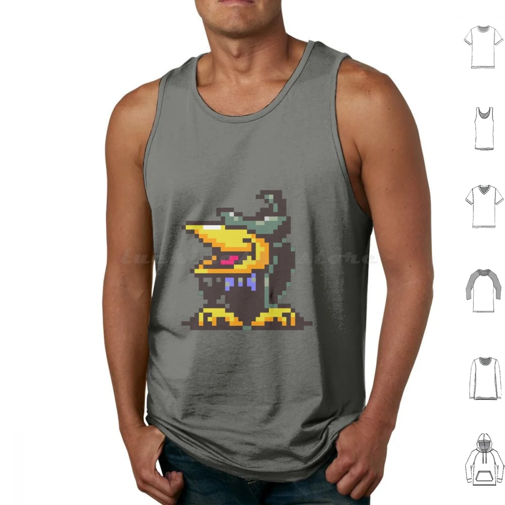 Camisetas sin mangas Spiteful Crow, camisetas sin mangas de algodón con estampado de Spiteful Crow, Nes Snes Ness Paula Jeff Poo Earthbound Mother 2 Two Video Game