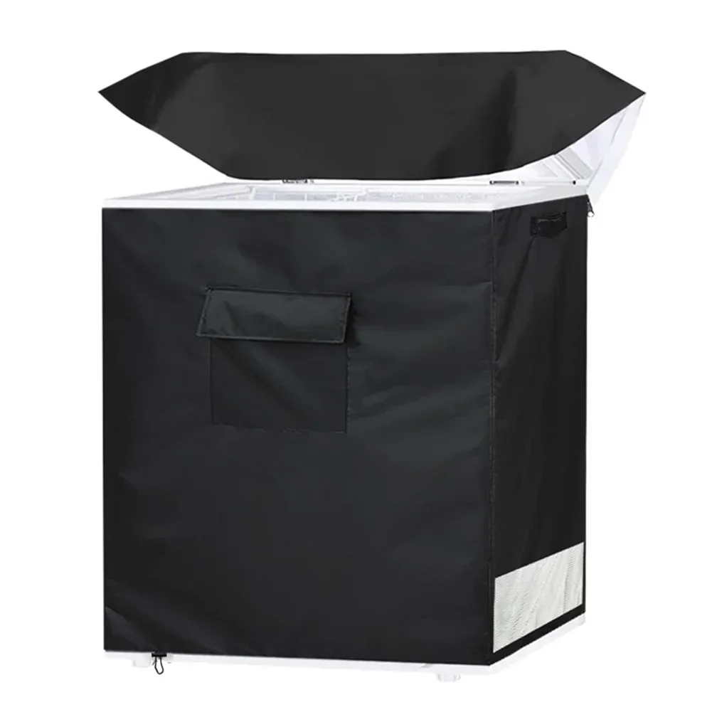 

Heavy Duty 210D Refrigerator Covers For Outside 3.5 Cubic Chest Refrigerator Dust Cover Home Storage Organization Supplies