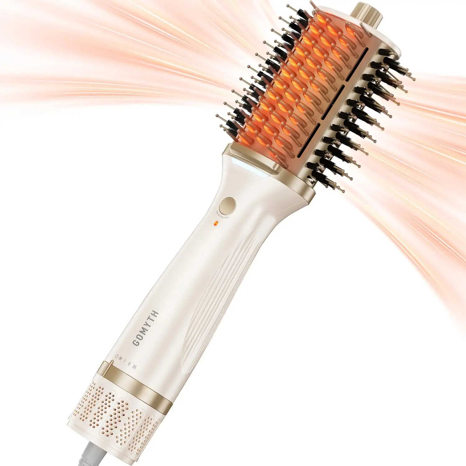 

Upgraded 5-in-1 Blow Dryer Brush for Wet & Dry Hair, Ideal for Thick Curly Hair, Salon Blowout, Frizz-Free Shiny Hair