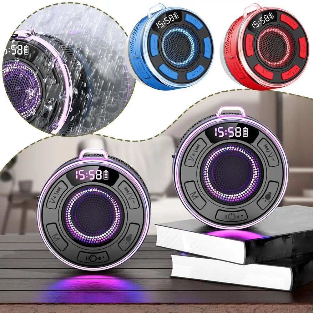 Bathroom Waterproof Speaker Wireless Bluetooth Smart Speaker 1100mAh Battery Capacity Speakers IPX7 Built-in Mic BLAST