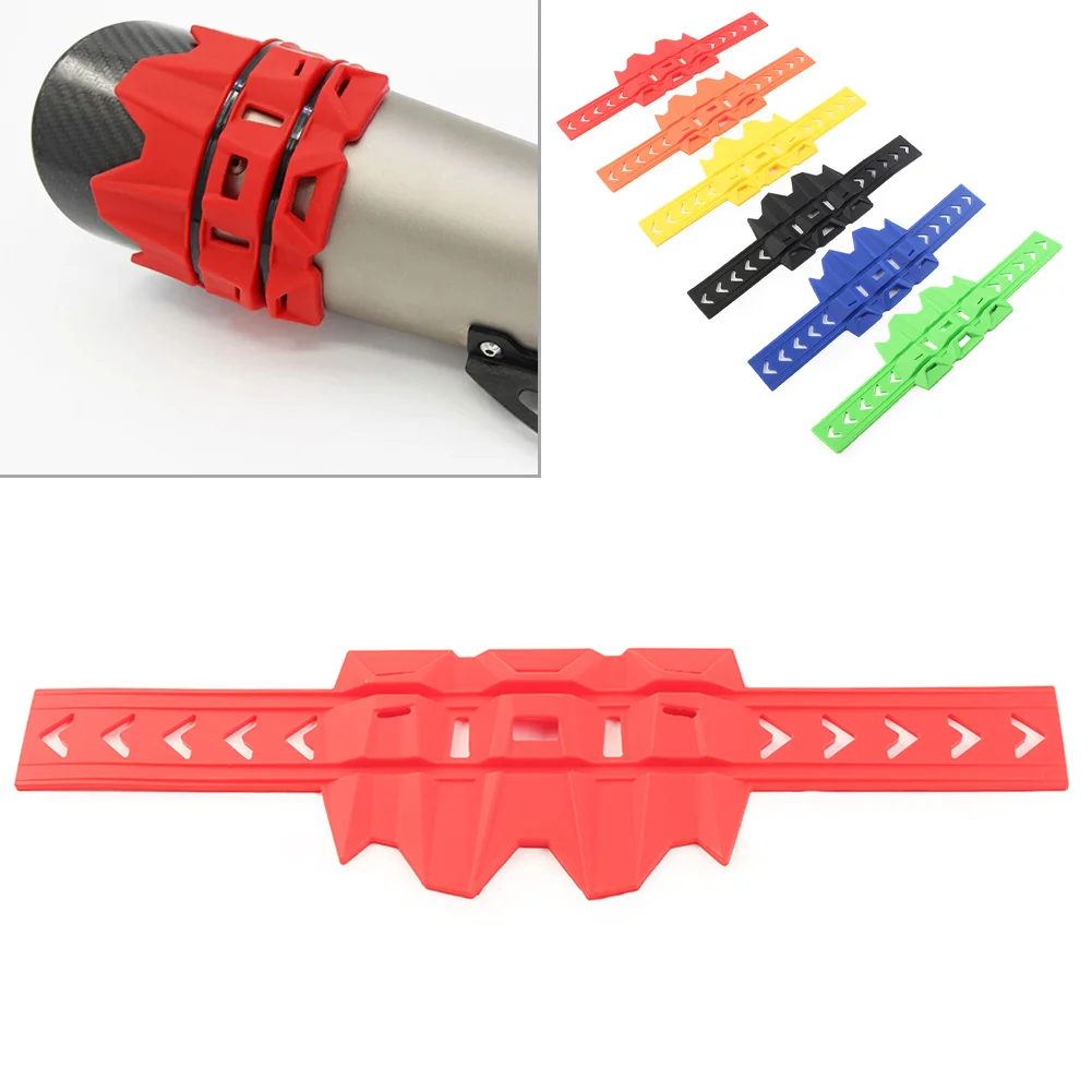 Universal Gummi Auspuff Endrohr schutz Schutz abdeckung Motorrad zubehör