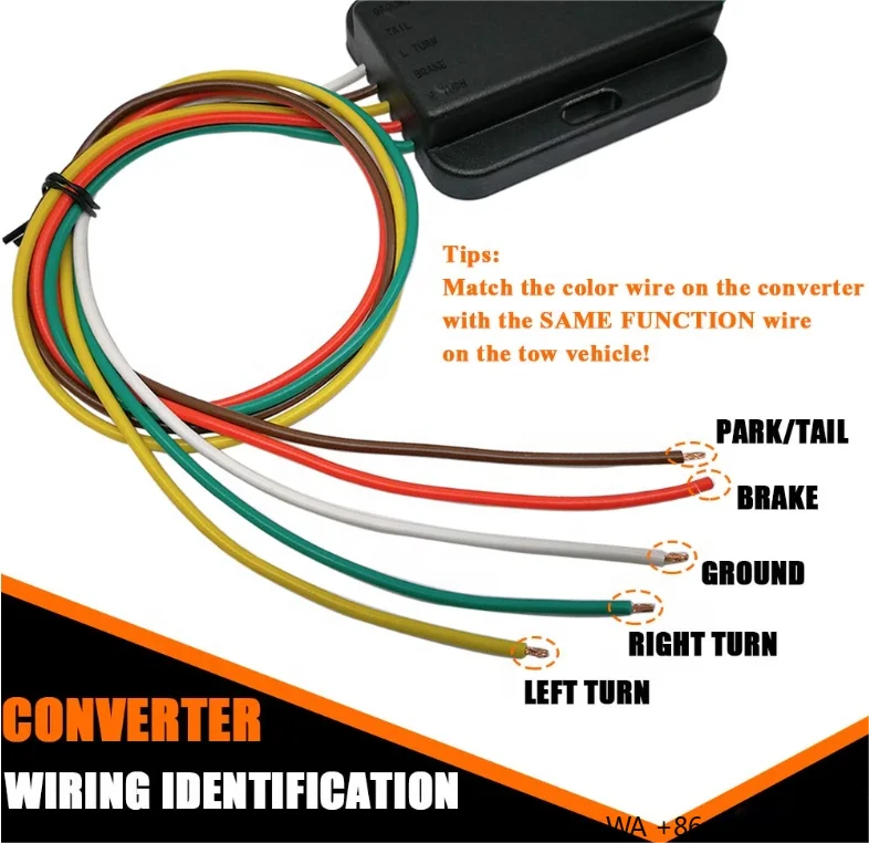 LED Compatible 3-to-2 Taillight Converter with 4-Pin Flat Extension Connector