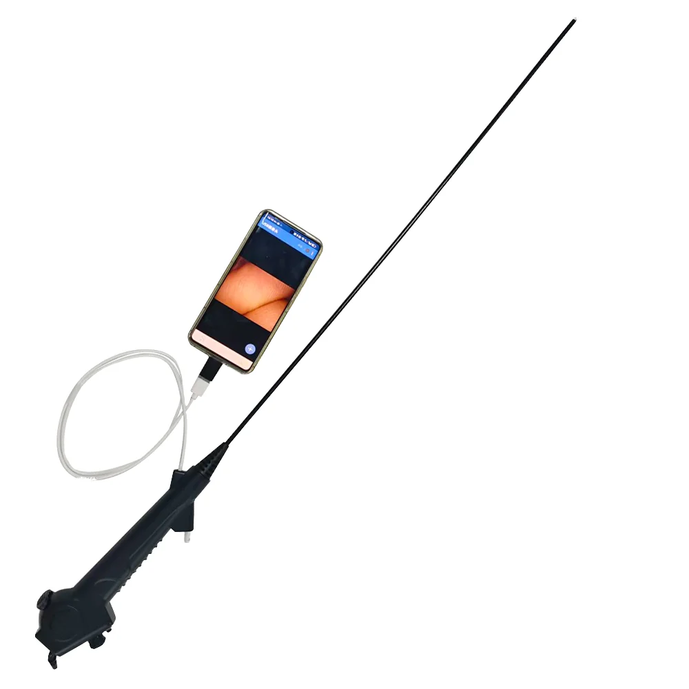 Flexible Single‑use Stainless Steel Video Bronchoscope HD Intubation Fiberscope Veterinary Inspection Tool