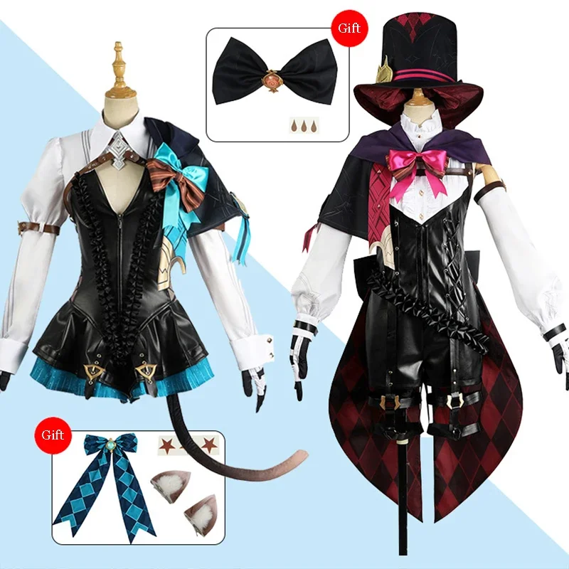 Lynette Anime Cosplay Traje para Homens e Mulheres, Roupas Mágicas, Conjunto Completo de Halloween Roupas