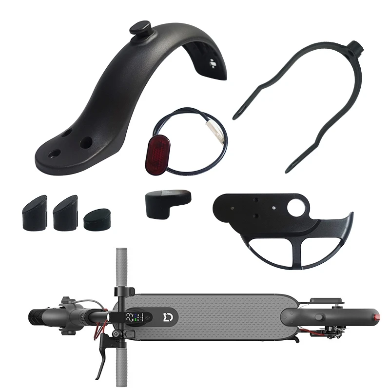 Scooter Mudguard Bracket Kit Scooter Mud Fender Shock Absorber Guard Taillight For Xiaomi M365 Pro Accessories