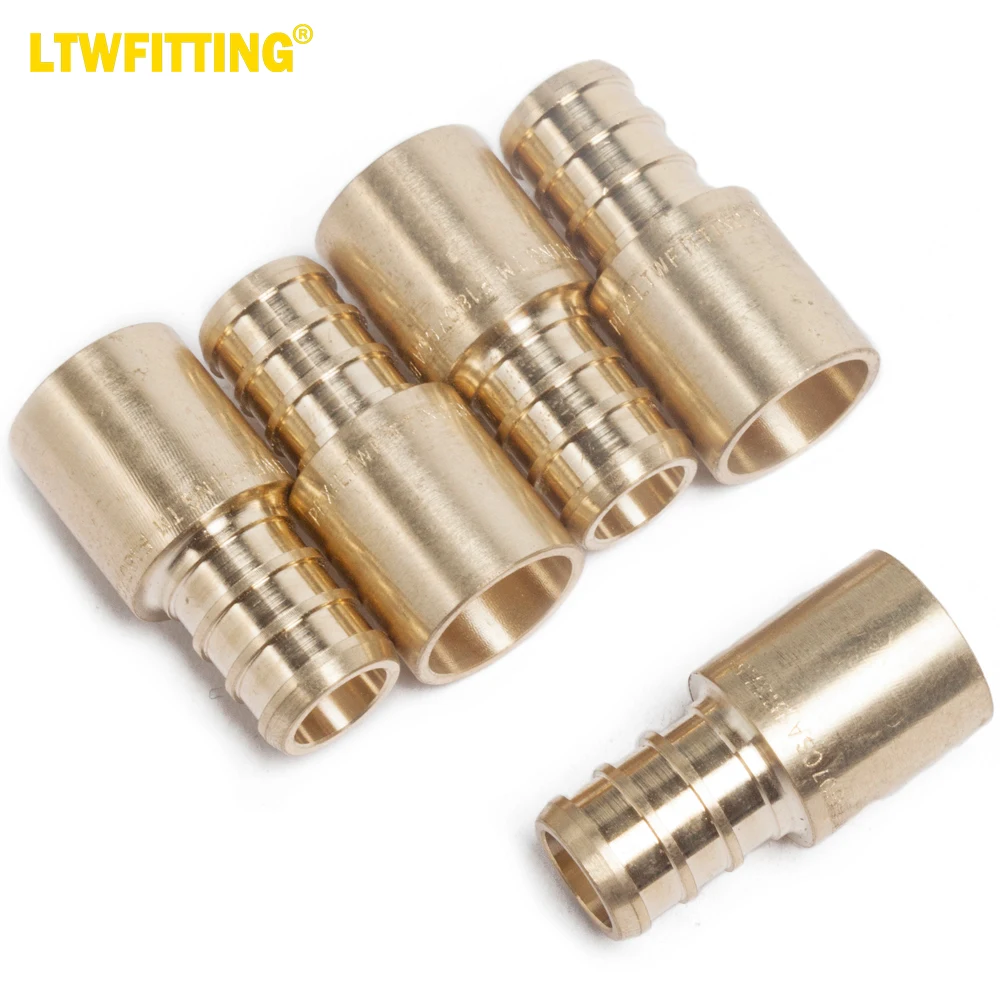 

LTWFITTING Brass PEX Adapter Fitting 1/2-Inch PEX x 1/2-Inch Male Sweat Adapter (Pack of 5)