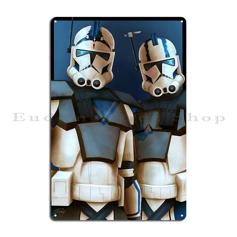 Fives And Echo Helmet On Metal Plaque Poster Retro Decoration Club Character Kitchen Tin Sign Poster