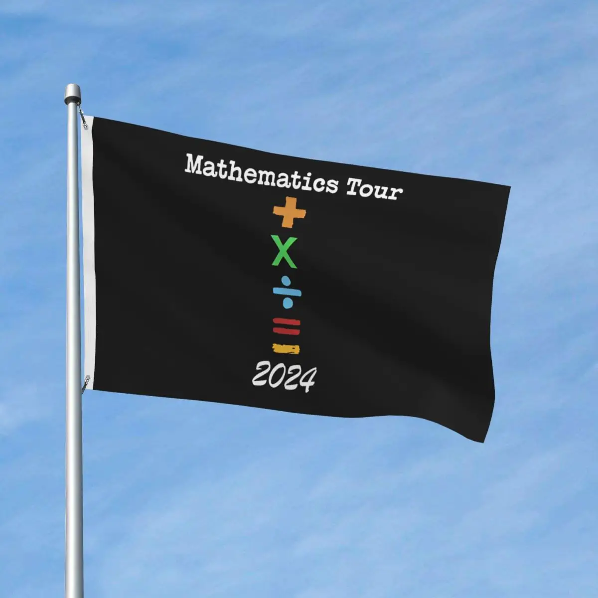 Ed Sheerans Math Lyrics Flags Double Sided Outdoor Banner 2 Grommets Hanging Decoration