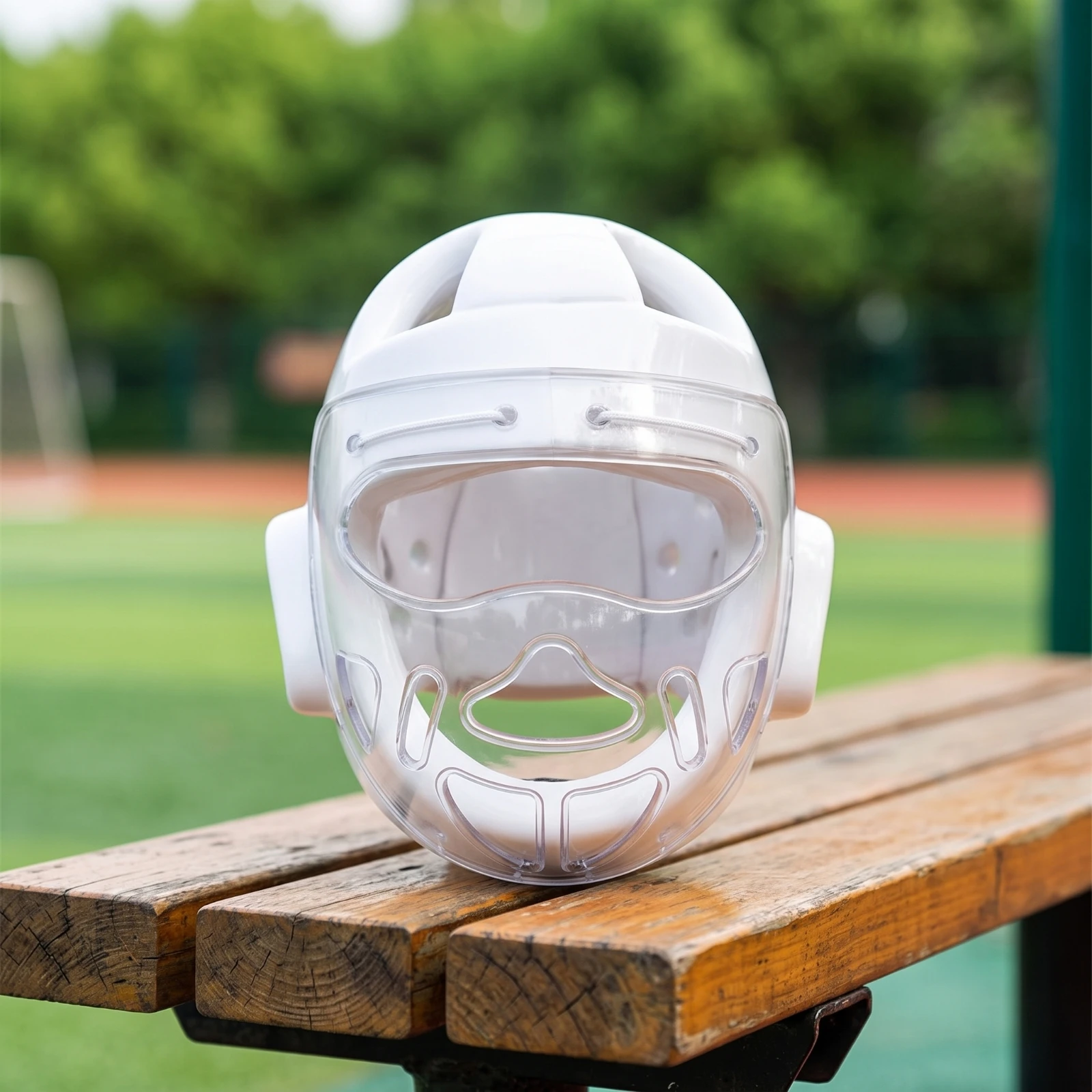 Safeguarding Headgear with Face Guard Safeguarding Sparring Helmet with Guard Face Guard Mask Transparent Gear Ventilated