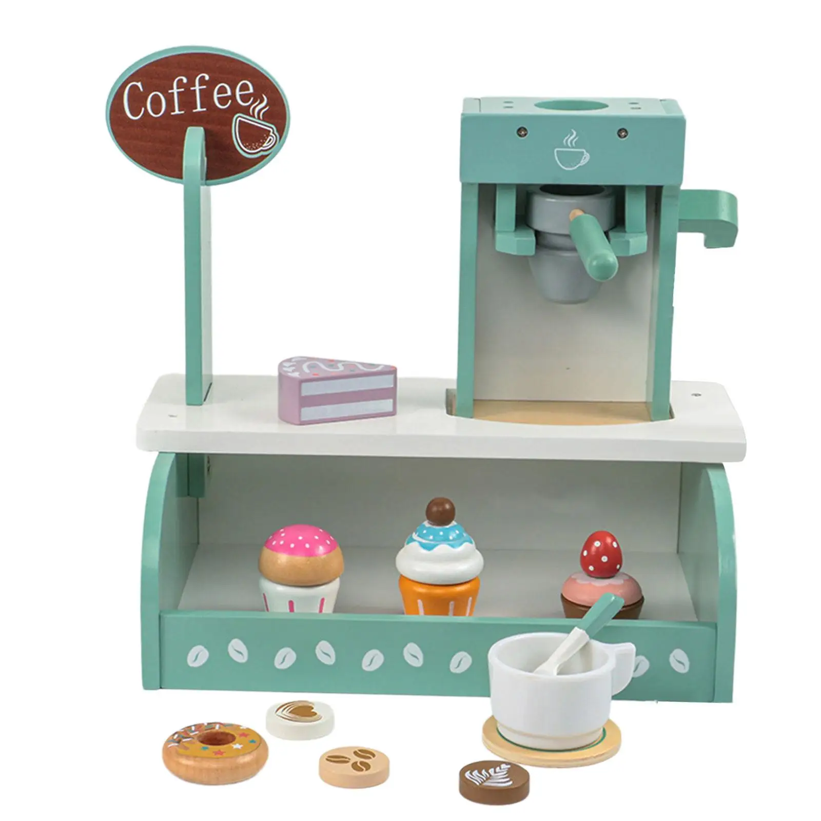 Ensemble de jeu de cafetière en bois pour enfants, jouet pour garçons et filles, 3 ans et plus