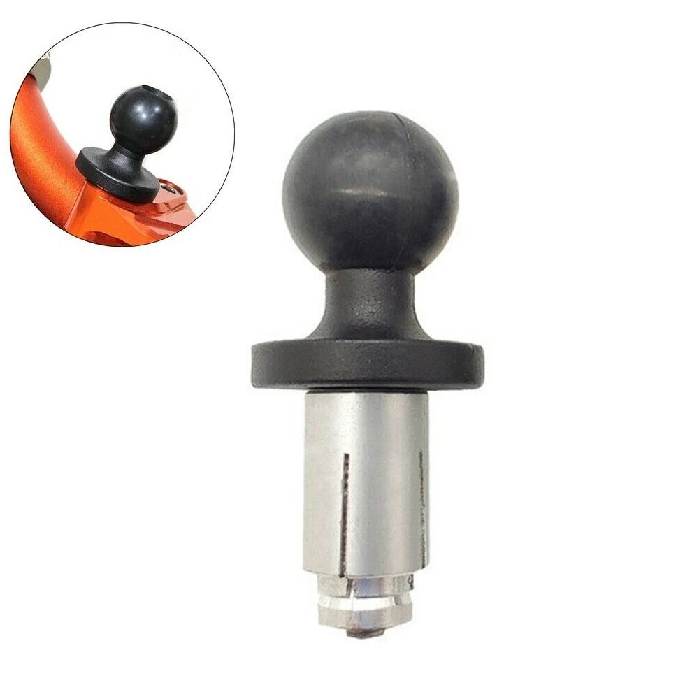 

Aluminum Motorcycle Front Fork Stem Base Ball Adapter Rubber Base Head Compatible with RAM Mount for Gopro Ball Mount Adapter