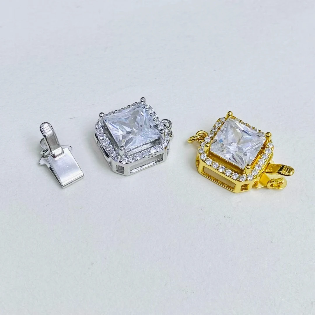 

Оптовая продажа DIY стерлингового серебра 925 пробы ожерелье браслет застежка крючок аксессуары для жемчуга 5-12 мм 5 шт./лот