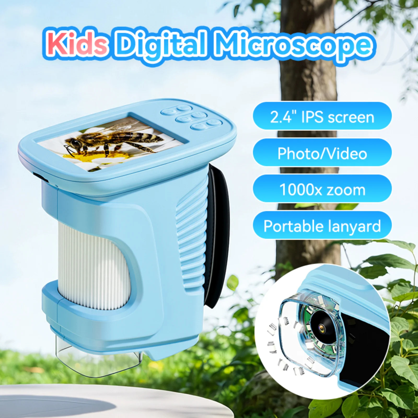 1000X Handheld Microscope for Kids 2.4